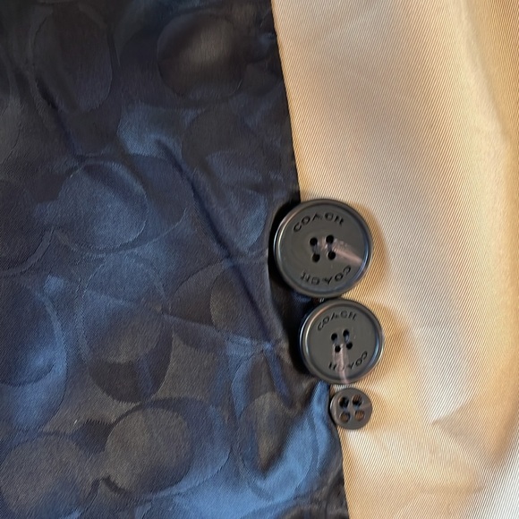 COACH NWT Classic Khaki Quilted Trench Coat size XS - Picture 14 of 16